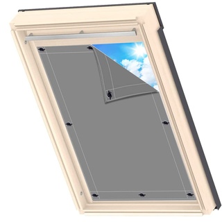 AIYOUVM Dachfenster verdunkelung ohne Bohren Verdunkeln Sie den Raum, Vorhang Fenster Sonnenschutz Außen für Velux Oberlichter 92x118cm