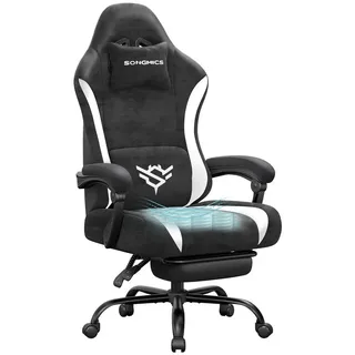 Songmics Drehstuhl Polyester Schwarz
