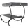 Sonnenliege 200 x 90 x 112 cm Grau