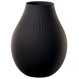 Villeroy & Boch Dekovase Manufacture Collier noir Vase Perle hoch (1 St) schwarz