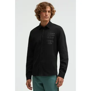 Camp David Langarmhemd Schwarz S