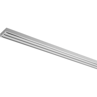 Homeware Flächenvorhangschiene, Silber, Metall, 260 cm, Wohntextilien, Gardinen & Vorhänge, Gardinenschienen