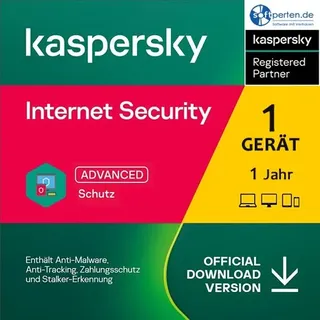 Kaspersky Internet Security 2026, 1/2/3/5/10 Geräte - 1 od. 2 Jahre, Download