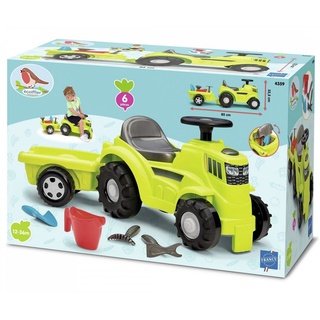 Ecoiffier Rutscherauto Outdoor Spielzeug Rutscherfahrzeug Traktor + Anhänger grün 7600004359