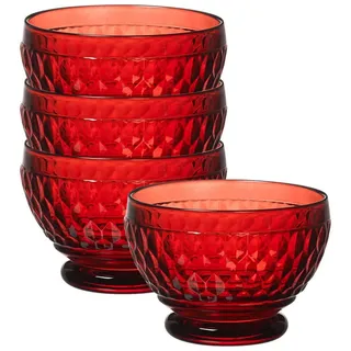 Villeroy & Boch Dessertschalen, Rot, Glas, Essen & Trinken, Geschirr, Schalen & Schüsseln, Dessertschalen