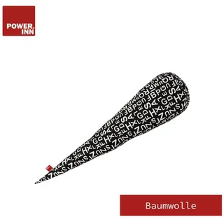 POWER INN Schultütenkissen 70 x 17 cm Schwarz