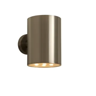 ZOLUNA Solar Wandleuchte Noor – Edelstahl Außenwandleuchte mit Up & Down Effekt, IP54 Wasserdicht, Warmweiß, 2 Lichtmodi (Sommer/Winter), Silber