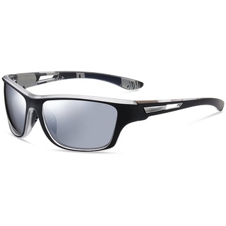 AquaBreeze Sonnenbrille Polarisierte Sport-Sonnenbrille für Herren und Damen (zum Fahren Radfahren Golf Fischen Laufen Segeln Skifahren) UV400-Schutz, Leichter, langlebiger Rahmen schwarz