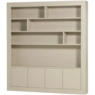 vtwonen Schrank Wallcover aus FSC-Kiefer, modern mit Push to Open, hellgrau, viel Stauraum, 210 cm