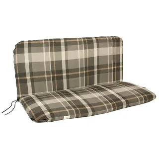 DEGAMO Bankauflage 98 x 88 cm grau/beige kariert 1 St.