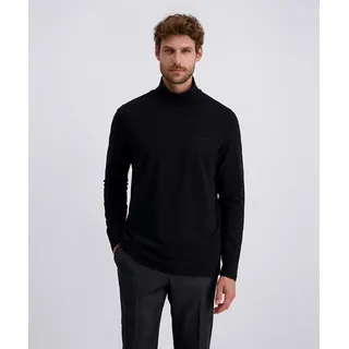 Pierre Cardin Rollkragenshirt unifarben, Baumwolle mit Stretch schwarz XXL (56)