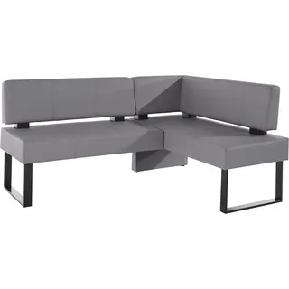 OTTO home HOME Oliver 200x89x160 cm Kunstleder langer Schenkel links grau (39253151-0)