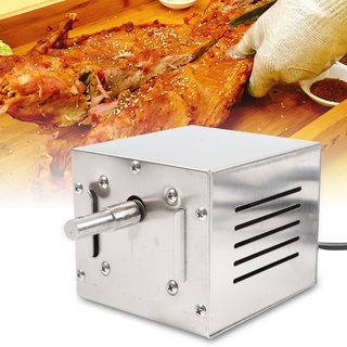WSIKGHU 220V Grillmotor für Grillspieß Barbecue Grill Motor Drehspieß BBQ Rotisserie Röster Spieß Motor 25W 2,5 R/Min 60KG Edelstahl Grillmotor(EU-Stecker)