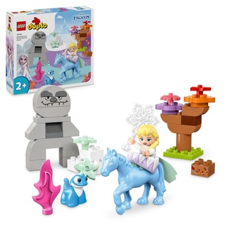 LEGO DUPLO | Disney Elsa und Bruni im Zauberwald, Eiskönigin-Spielzeug mit 4 Figuren für 2-jährige Kleinkinder, Vorschule-Geschenk für Mädchen...