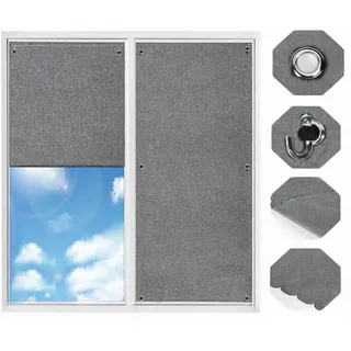 Woltu Thermorollo Dachfenster 48 x 73 cm Schwarz