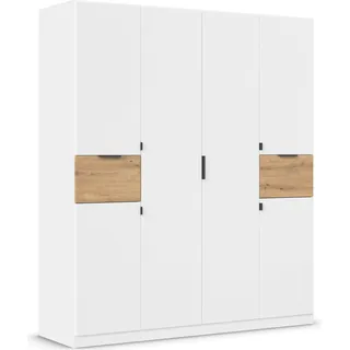 Rauch Drehtürenschrank Ticao 181 x 210 x 54 cm Weiß-Eiche Artisan
