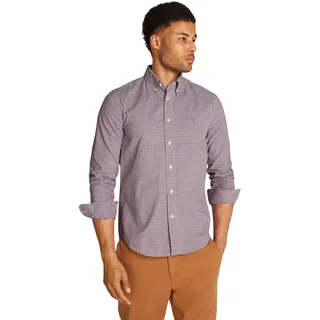 Tommy Hilfiger Flex Gingham Langarmhemd Regatta Red / Multi M