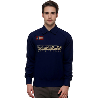 NAPAPIJRI Poloshirt beige / marine / rot XXL