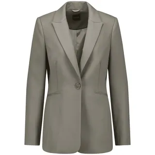 Taifun Damen Taillierter Blazer aus eleganter Qualität Langarm, geknöpfte Armschlitze unifarben Moon Valley 38 - 38