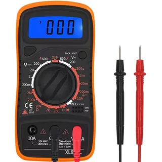 Digital Multimeter LCD Digitaler Strommessgerät AC DC Ohm Universal Spannungsmessgeräte Voltmeter Amperemeter Universalmessger Digitalmultimeter ...