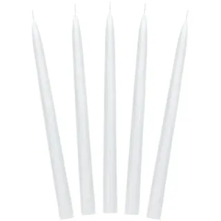 Partydeco Spitzkerze 24 cm 10 St. weiß