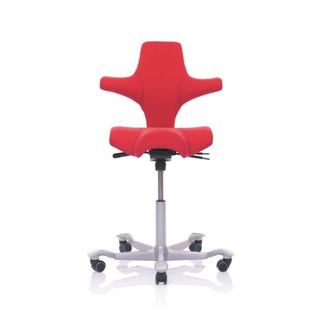 Drehstuhl HAG Capisco Bürostuhl 8106 Bezug XTREM Panama YS079 Rot - Ergonomisches gesundes sitzen