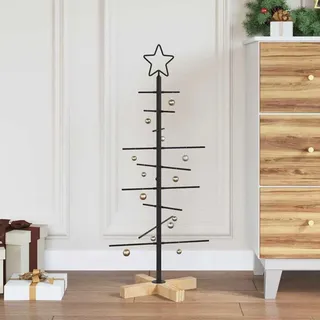 Möbel Metall Weihnachtsbaum Schwarz 89 cm Pulverbeschichteter Stahl - Weihnachtsgirlanden &48298 - Schwarz