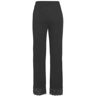 LASCANA Schlafhose Pyjama-Hosen Schwarz 40/42