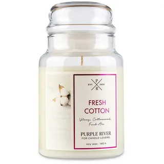 fragrance and style gmbh Purple River Duftkerze 623 g weiß