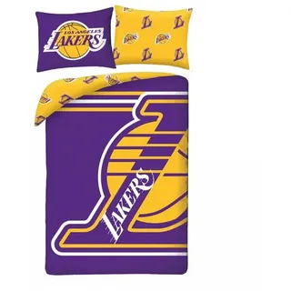 Halantex Los Angeles Lakers Bettwäsche Gelb 140 x 200 cm + 70 x 90 cm