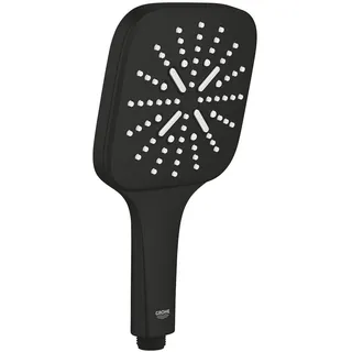 Grohe Vitalio SmartActive 130 Cube Handbrause mit 3 Strahlarten, Badarmaturen, 265952430, matt black