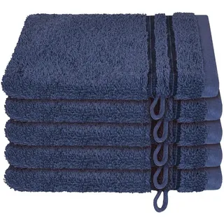 SCHIESSER Milano Waschhandschuh 5 x 16 x 22 cm marine