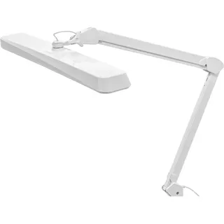 Semplix LED Arbeits-Tischlampe weiß (324 LED/ dimmbar in 5 Stufen/ Tischklemme)