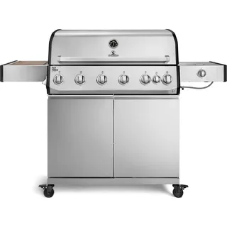 BURNHARD® Gasgrill 6-Brenner, 5x Edelstahl-Stabbrenner, 3,5 kW
