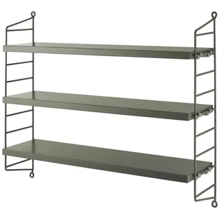 String Pocket Wandregal 40 x 12 x 10 cm Salbei