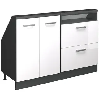 Vicco Unterschrank R-Line 120 x 46 x 81,6 cm Weiß