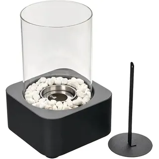 Gas-tisch-kohlenbecken – Tragbarer Außenkamin  Terrassenheizer 29x16cm, Feuerschale Für Garten, Camping Und Wohnmobil, Mini-ethanol- Oder Gasbrenner Mit Echter Flamme