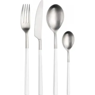 Pintinox Hive Weiß Besteckset 24-teilig - Edelstahl & ABS - Hochwertiges Besteck für Gastronomie - Weiß