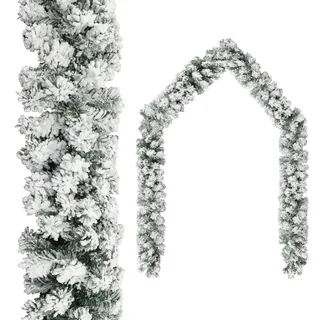 vidaXL Weihnachtsgirlande PVC 5 m Grün