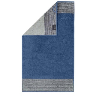 Cawö Gästehandtücher Gästetuch - Luxury Home, C Two Tone, 30x50 cm, Frottier blau
