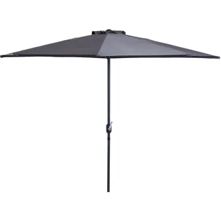 Sonnenschirm Mit Handkurbel (Farbe: Grau)