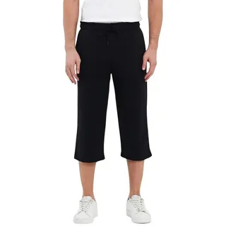COMEOR Caprihose Herren Bermuda Capri Shorts 3/4 Hosen Sommerhosen schwarz 4XL