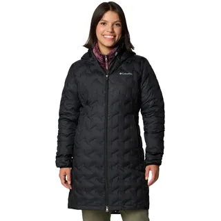 Columbia Delta Ridge II Long Down Damen Kapuzenjacke schwarz - S