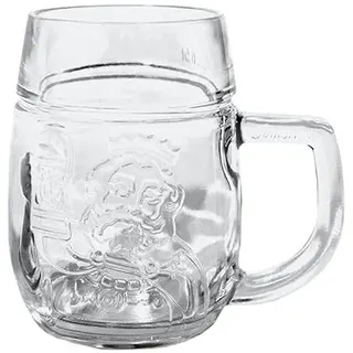 Gambrinus 6 Stück Henkelglas 0,5 l Halbliterglas Bierglas Humpen Seidel