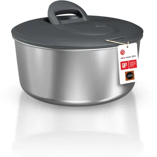 Zyliss Easy Spin Salatschleuder Edelstahl Ø 23 cm 3,5 Liter