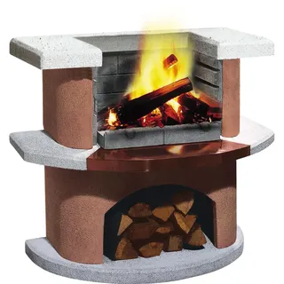 Buschbeck Grillbar Bologna 110 x 65 x 93 cm weiß/terrakotta