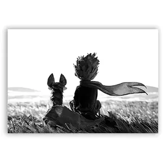 Kleine Prinz Kunstdruck Wandbild Malerei Kunst Poster Kinderzimmer Wanddekoration Kunst Dekor Leinwand Malerei A409(30cmX42cmA3 No Frame)