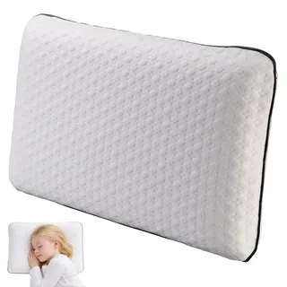 Memory-Foam-Kopfkissen für Kinder von 3-8 Jahren, hypoallergen, flach