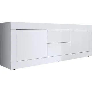 Lowboard »Basic«, weiß Hochglanz Lack, Sideboards, 81148311-0 B/H/T: 210 cm x 66 cm x 43 cm
