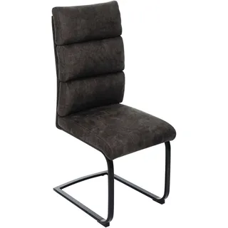 Novel Schwingstuhl, Braun, Metall, Textil, U-Form, 47x106x63 cm, Stoffauswahl, Esszimmer, Stühle, Esszimmerstühle, Schwingstühle